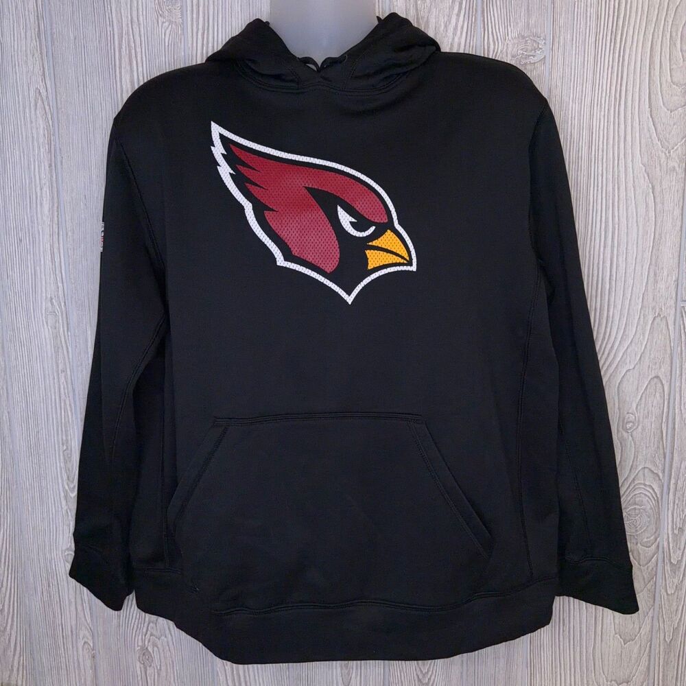 Nike Arizona Cardinals Therma-Fit Pullover Hoodie Mens Sz Large 574780-010 NFL